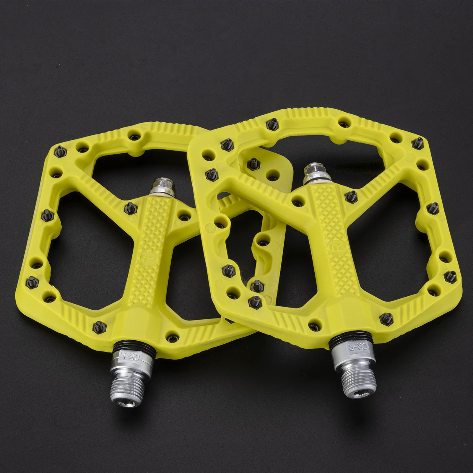 ROCKBROS Mountain Bike Pedals Flat MTB Pedals Nylon Fiber Bicycle Platform Pedals - ROCKBROS