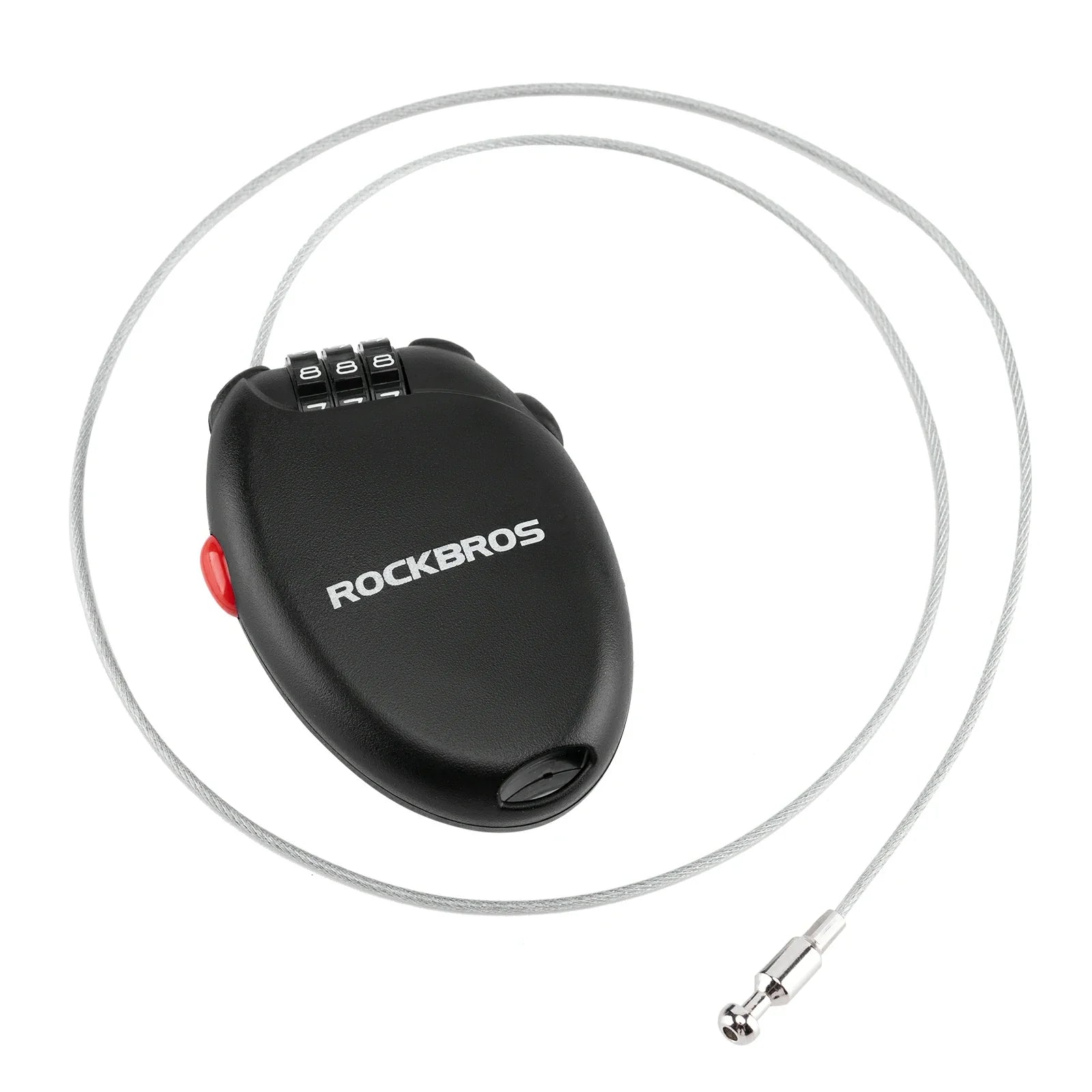 high security helmet lock 60cm steel cable combination