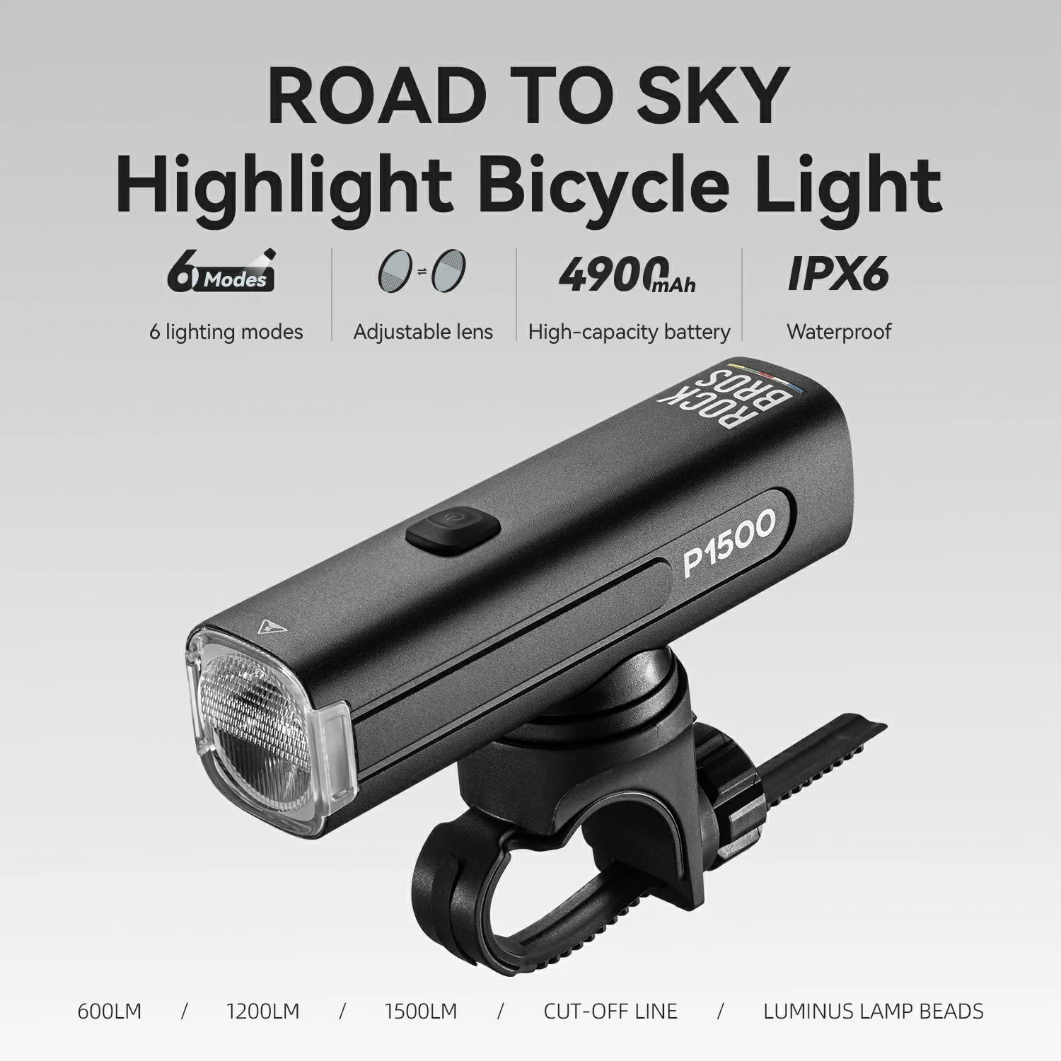 ROAD TO SKY Highlight 600/1200/1500lm usb-c