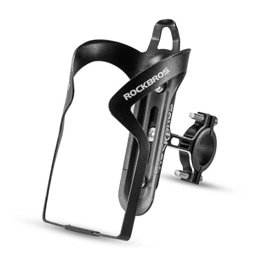 ROCKBROS 2-in-1 Bike Cup Holder Adjustable Bottle Cage for Handlebars & Seat Post - ROCKBROS