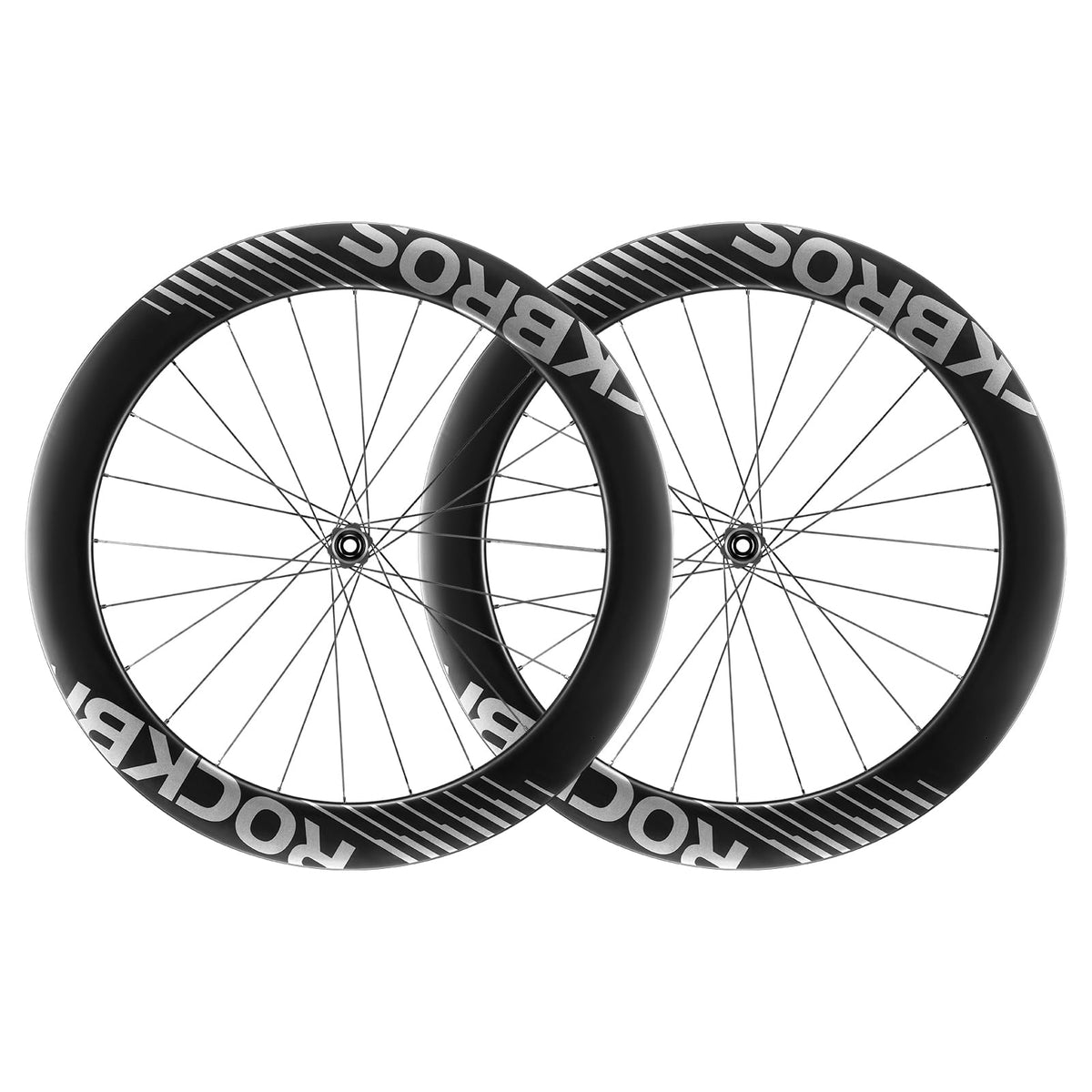 ROCKBROS Bike Wheels 700c Carbon Fiber Disc Rim 38/50/65 mm Road Bike ...