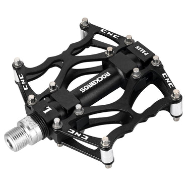 ROCKBROS Lightweight Aluminum Alloy Bike Pedals with Wide Platform Grip - ROCKBROS