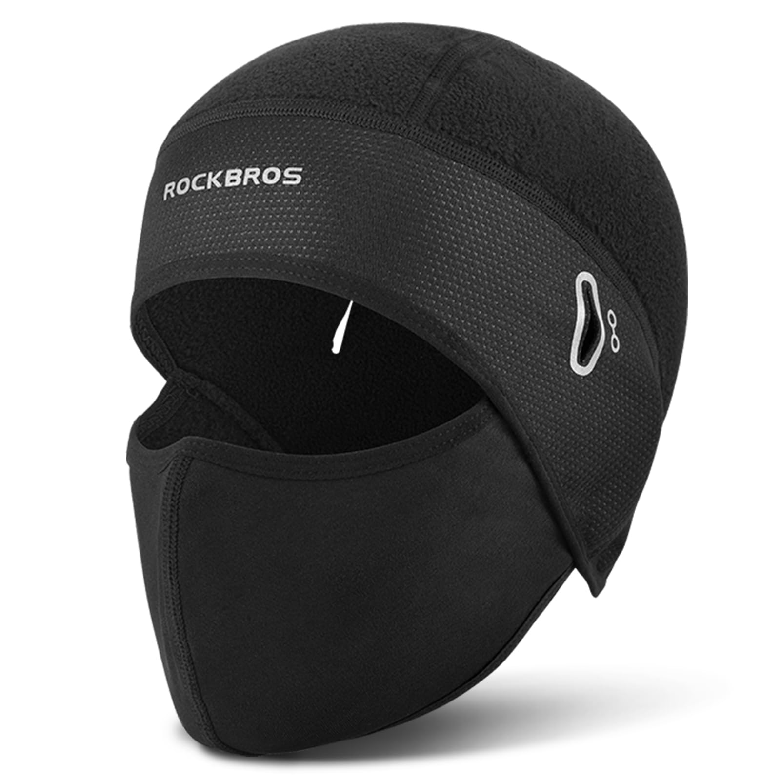 ROCKBROS Skull Cap Helmet Liner, Winter Thermal Cycling Hat with Glasses Holes, Beanie