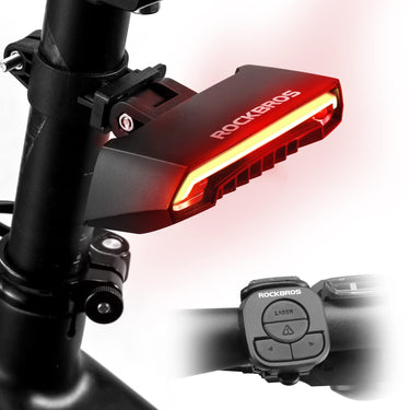 ROCKBROS Bike Tail Light Smart with Turn Signals Wireless Remote Brake - ROCKBROS