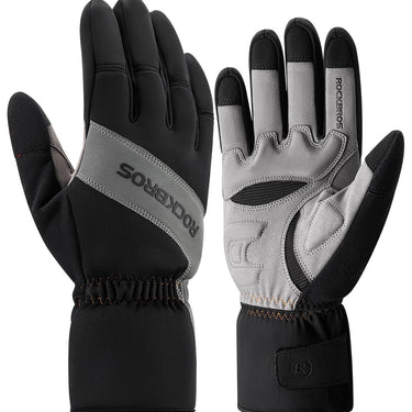 ROCKBROS Cycling Winter Bike Windproof Thermal Gloves with Touchscreen Fingers