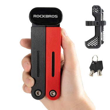 ROCKBROS Folding Heavy Duty Anti Theft  Bike Lock 120cm/47.24inch with 2 Keys