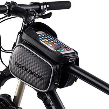 ROCKBROS Waterproof Bike Top Tube Bag - Phone Bag for 6.2” & Under