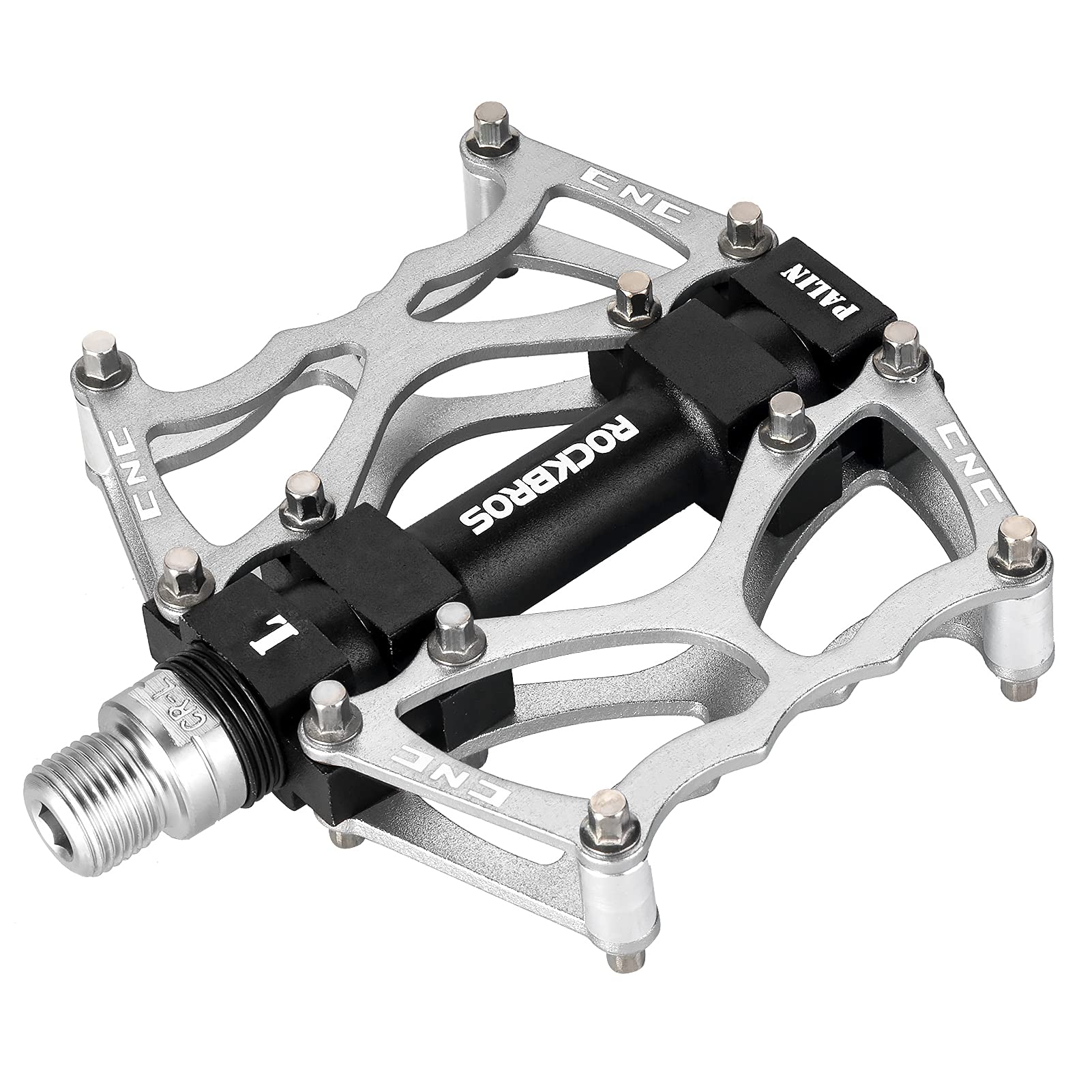 ROCKBROS Lightweight Aluminum Alloy Bike Pedals with Wide Platform Grip - ROCKBROS