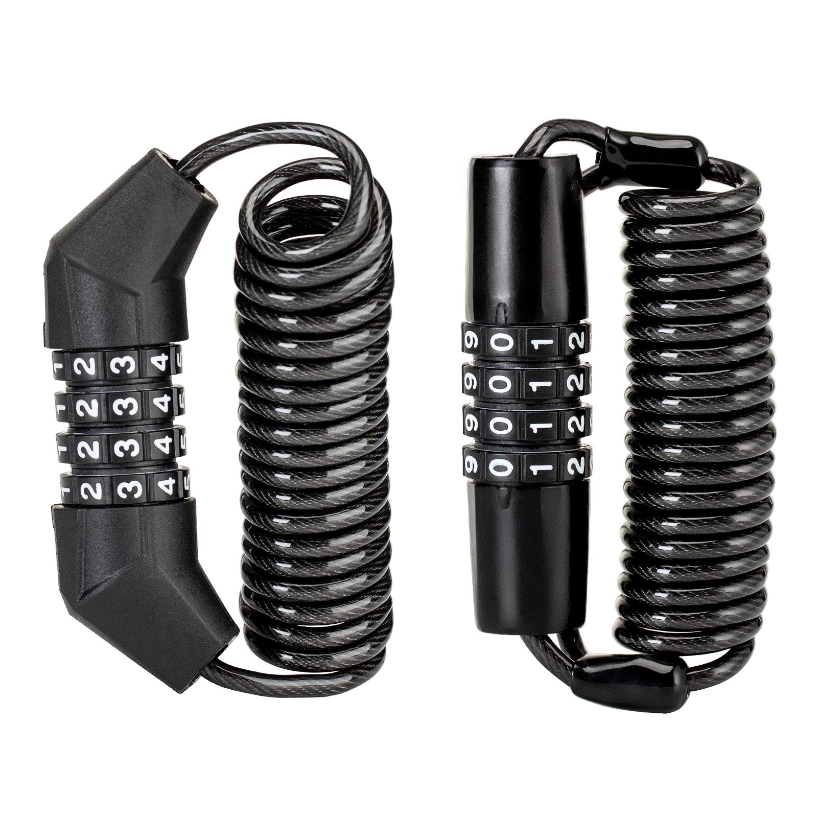 ROCKBROS Retractable Luggage Helmet  Lock 4 Digit Little  Black, 2Pcs - ROCKBROS