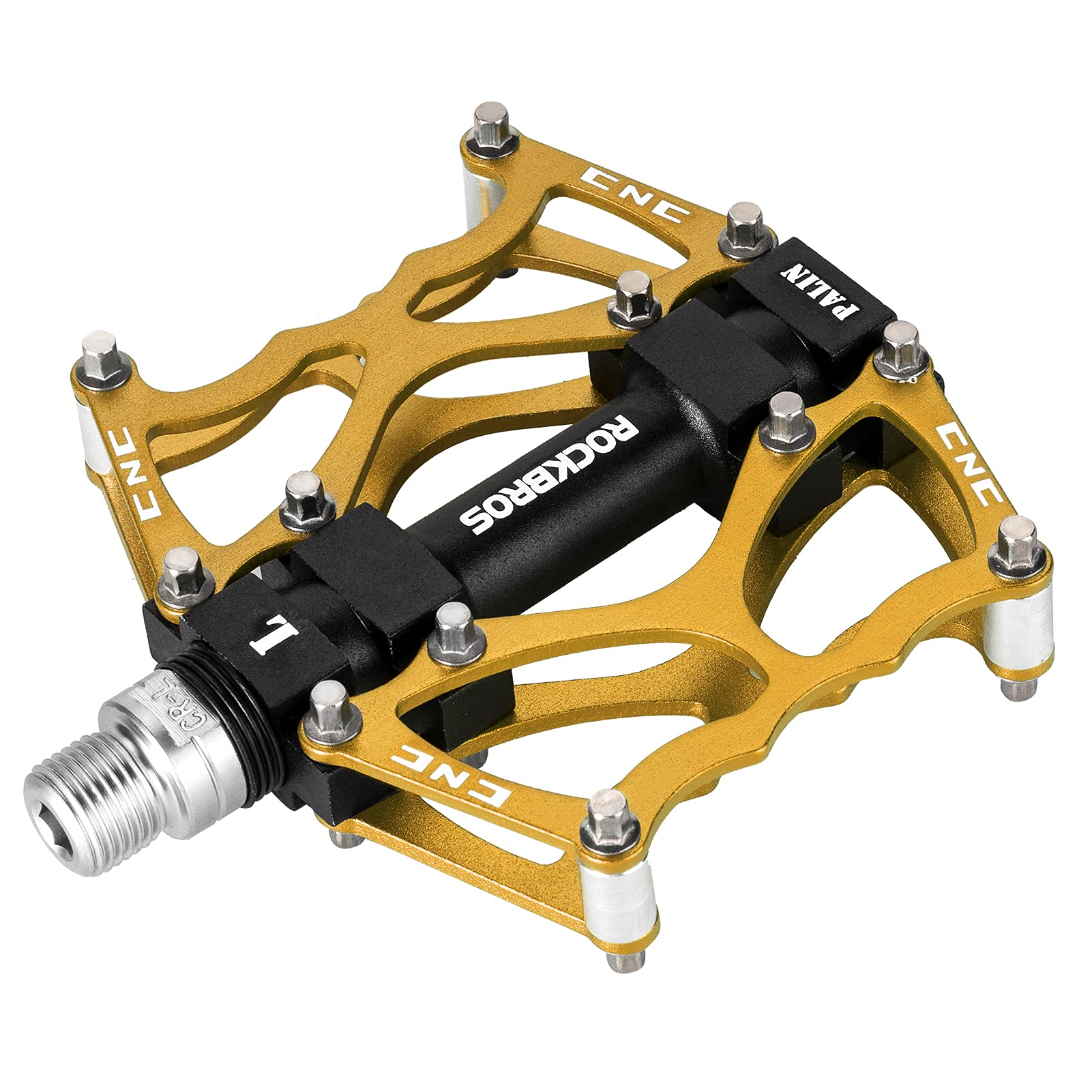 ROCKBROS Lightweight Aluminum Alloy Bike Pedals with Wide Platform Grip - ROCKBROS
