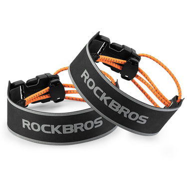 ROCKBROS Reflective Cycling Ankle Bands - Adjustable Pant Leg Straps