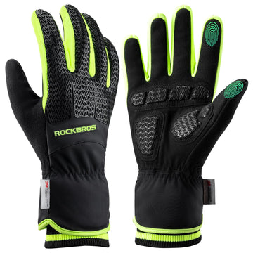 ROCKBROS Winter Cycling Gloves, Windproof Thermal Touchscreen Gloves for Men  Women