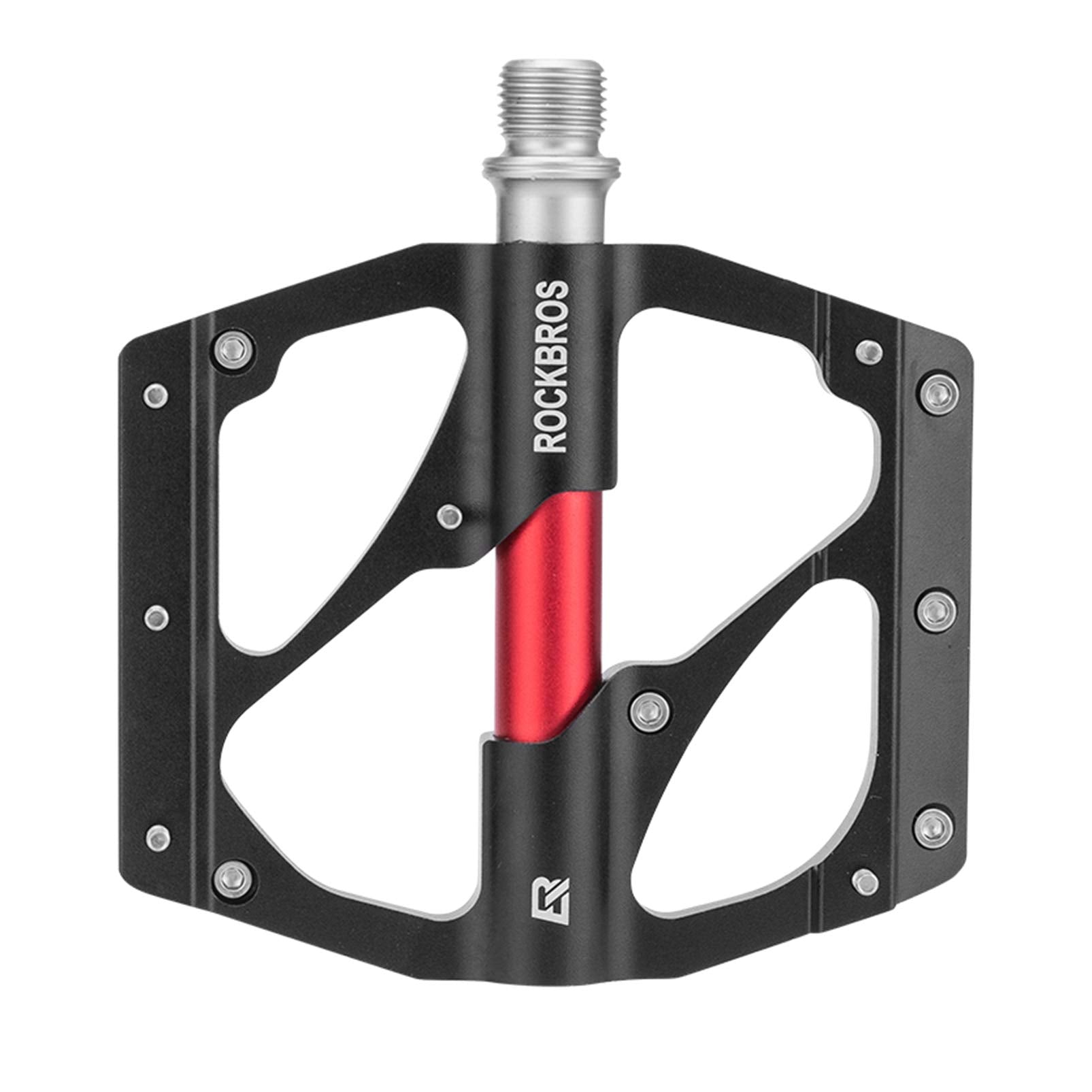 ROCKBROS MTB Pedals Platform Bike Pedal Aluminum 9/16" Bicycle Pedal Non-Slip Lightweight Flat Pedals for BMX Road Mountain Bikes - ROCKBROS