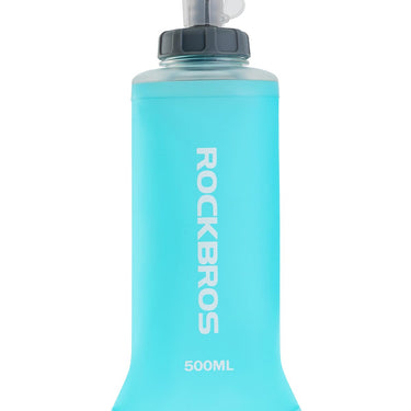 ROCKBROS 500ml Collapsible Soft Flask Flexible Water Bottle for Running, Hiking, Cycling Skiing