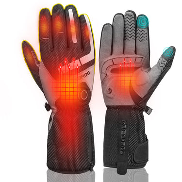 ROCKBROS Rechargeable Heated Gloves 4000mAh Touchscreen Windproof Thermal