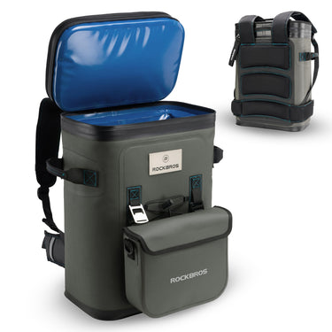 ROCKBROS Backpack Cooler 36 Can Insulated Portable Cooler Waterproof Soft Cooler - ROCKBROS