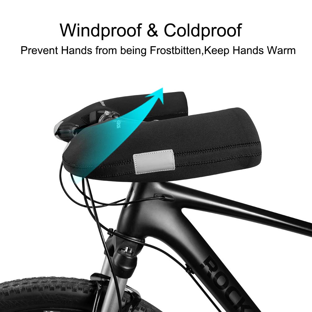 ROCKBROS Handlebar Mittens - Cold Weather Windproof MTB Bar Covers