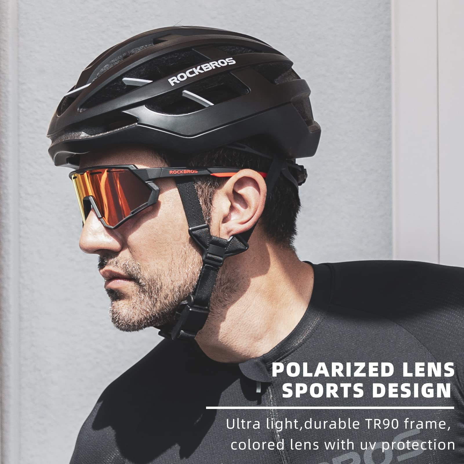 ROCKBROS Cycling Glasses Polarized Photochromic Goggles 2 Lens - ROCKBROS