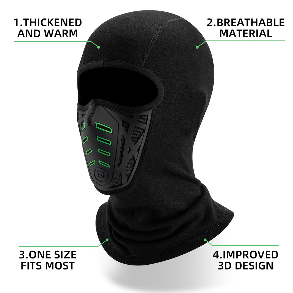 ROCKBROS Thermal Windproof 3D Balaclava Ski Mask - Warm & Versatile