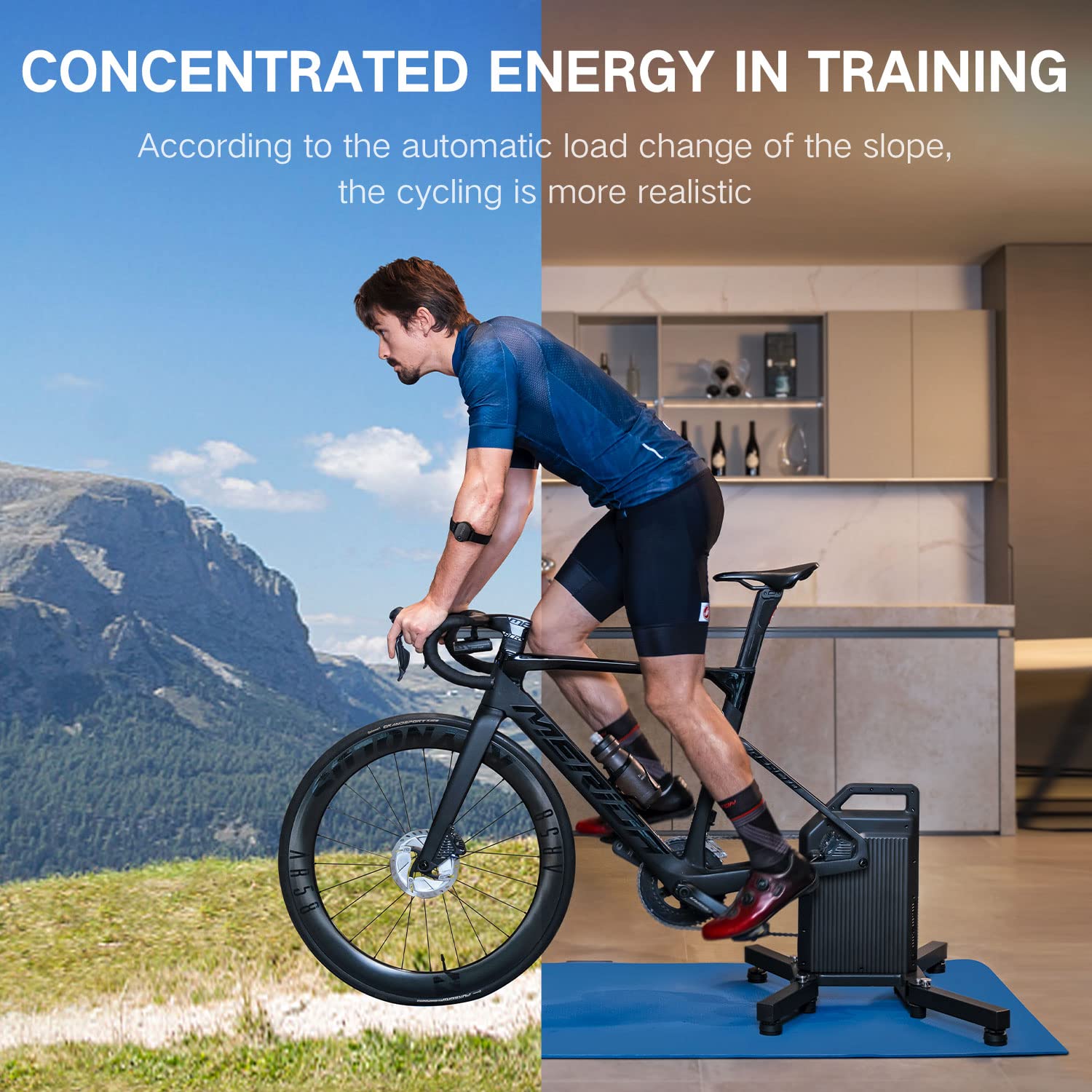 CYCPLUS T2 Indoor BLDC-Motor Drive Riding Smart Bike Trainer Compatible with Zwift APP - ROCKBROS