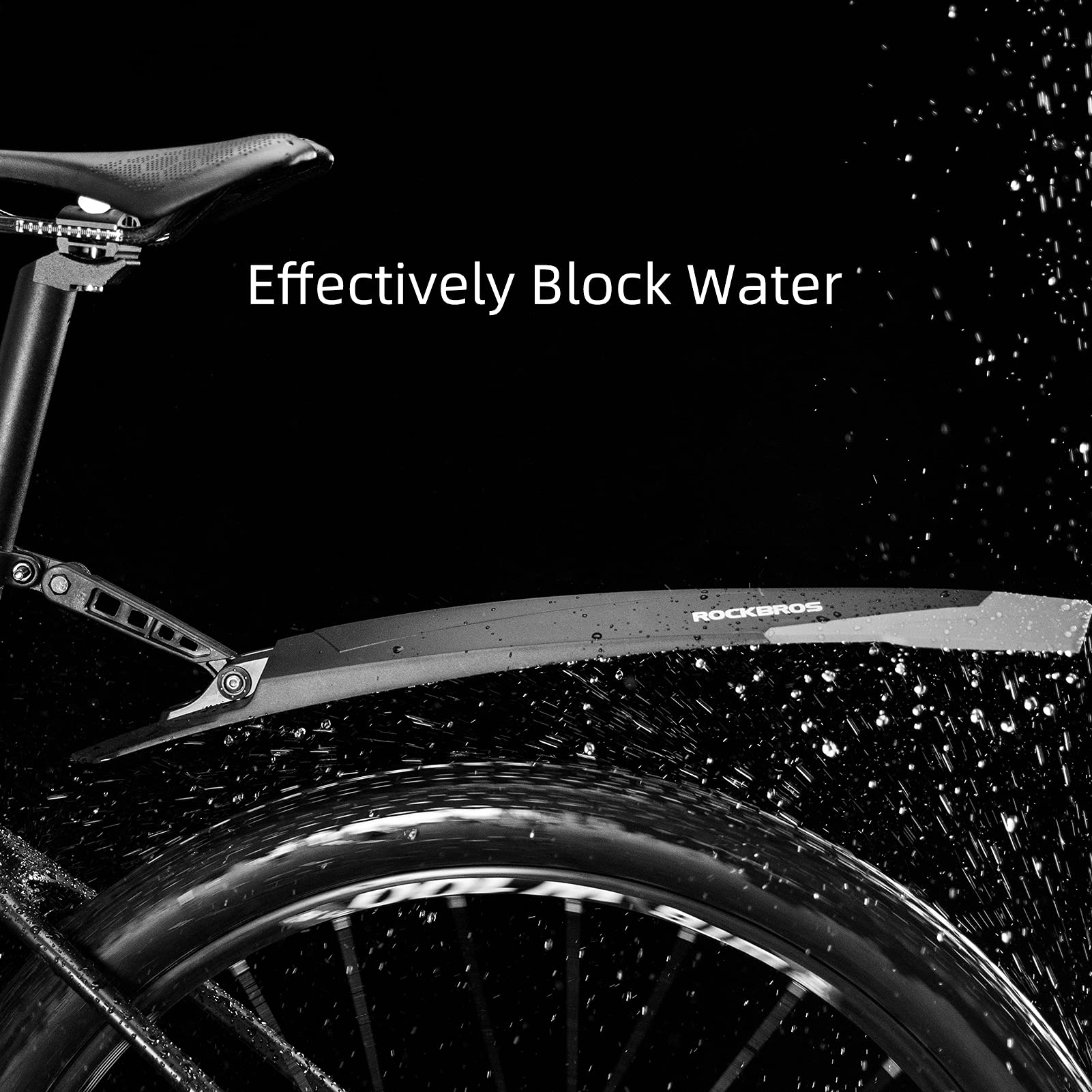 ROCKBROS Bike Adjustable MTB Mudguard Front/Rear Cycling Fender Bike Guards - ROCKBROS