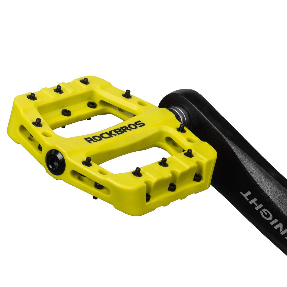 ROCKBROS Nylon Fiber Bicycle Platform Pedals for BMX MTB 9/16" - ROCKBROS