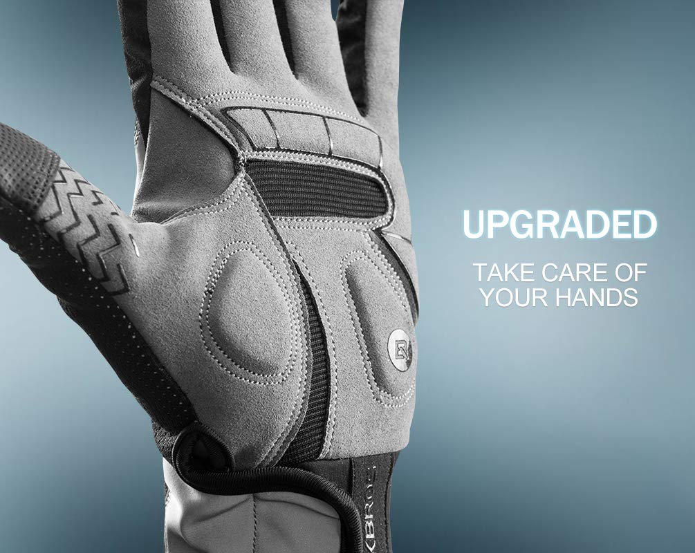 ROCKBROS Full Finger Cycling Gloves – Shockproof, Touchscreen Compatible For MTB & Road Bike – Unisex
