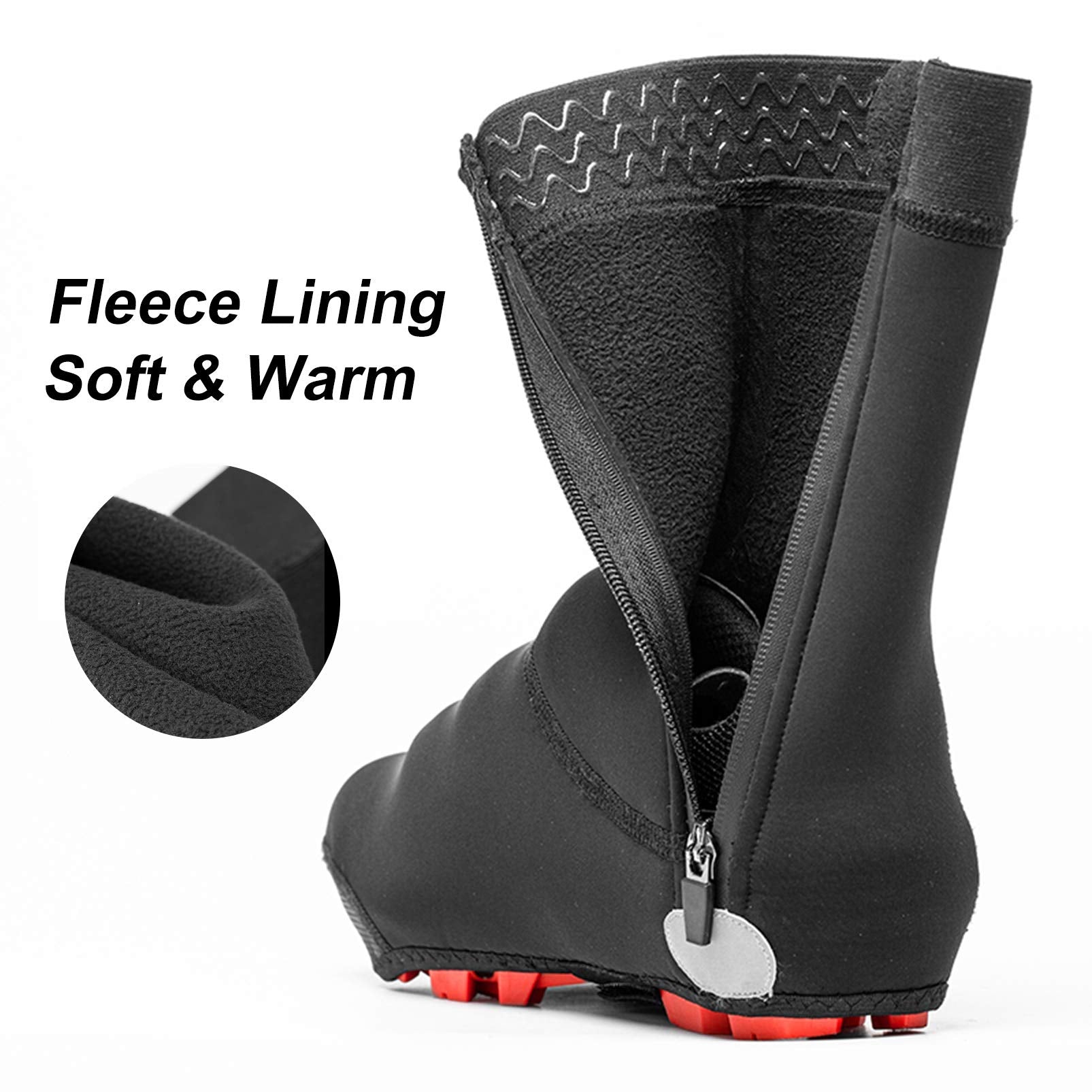 ROCKBROS Warm Windproof Water-Resistant Cycling Shoe Covers - ROCKBROS
