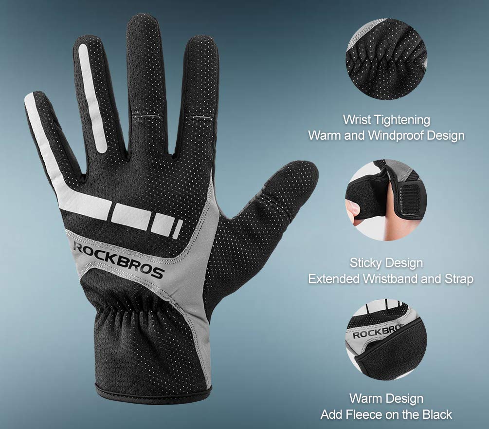 ROCKBROS Motorcycle Gloves Full Finger Hand Pads Shockproof Bicycle Gloves Long Finger Touch Screen MTB Road Bike Cycling Equipment | Singapore ROCKBROS Motorcycle Gloves Full Finger Hand Pads Shockproof Bicycle Gloves Long Finger Touch Screen MTB Road Bike Cycling Equipment | Singapore