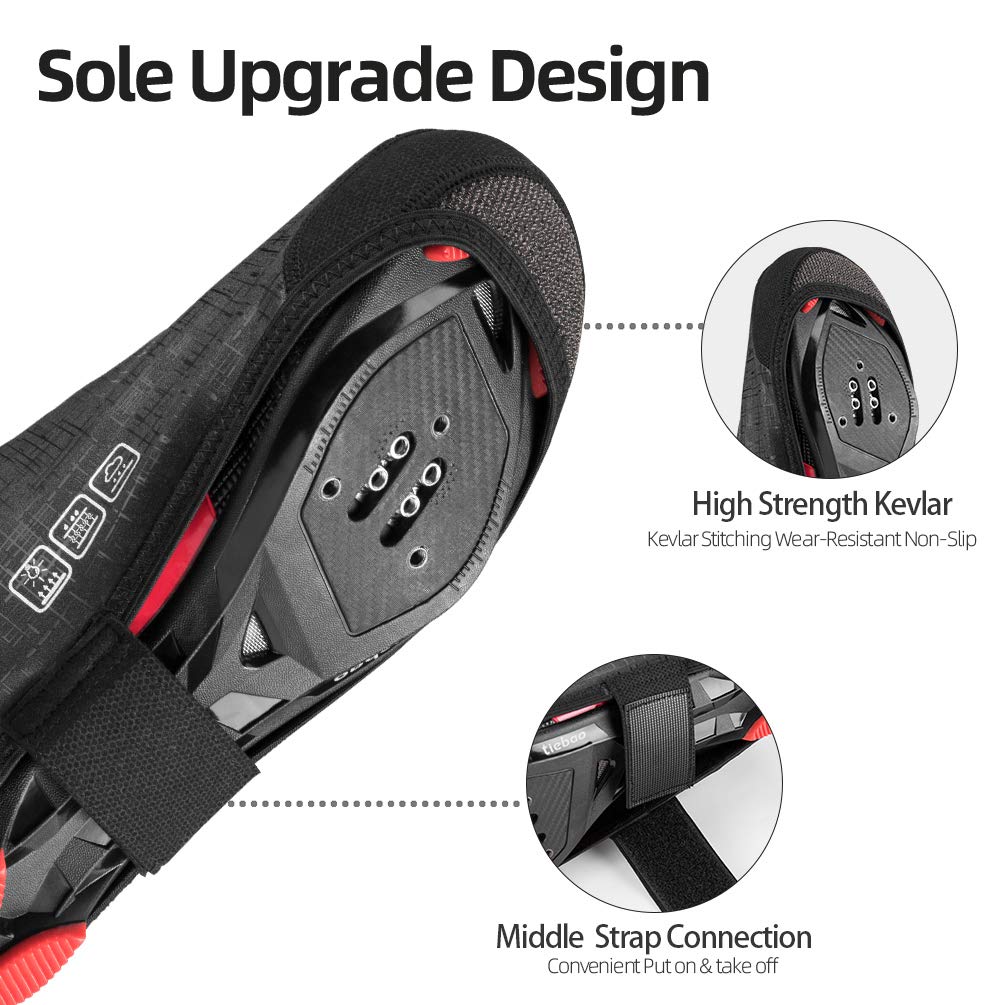 ROCKBROS Thermal Windproof Bike Shoe Covers for Mountain  Road - ROCKBROS