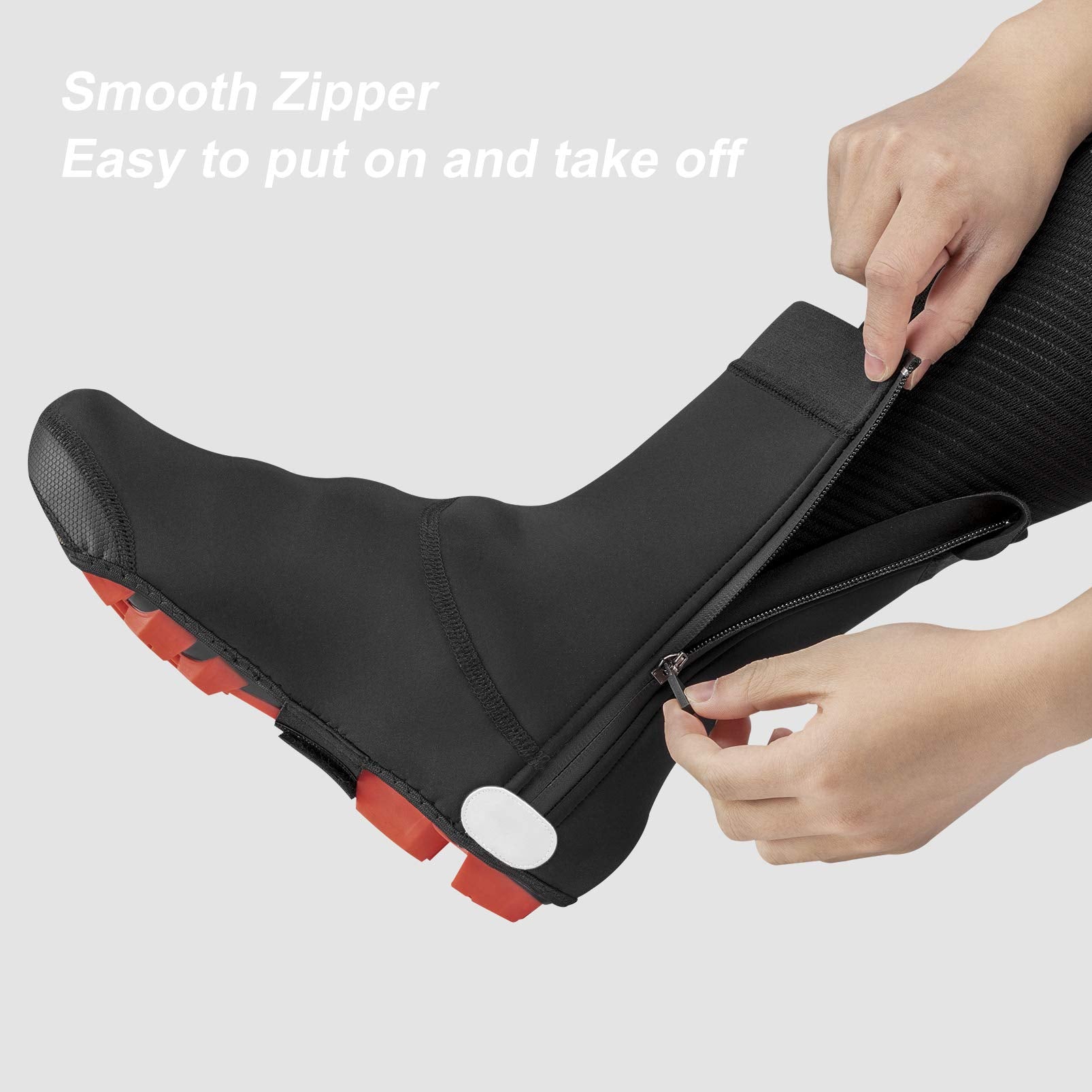 ROCKBROS Warm Windproof Water-Resistant Cycling Shoe Covers - ROCKBROS