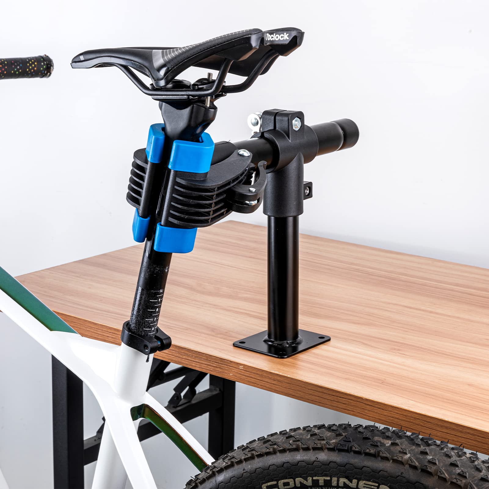 Soporte Para Bicicleta De Madera ROCKBROS - Ajustable Para MTB 24-27.5" Y Carretera 25-28" | Estable, Protector, Ahorra Espacio
