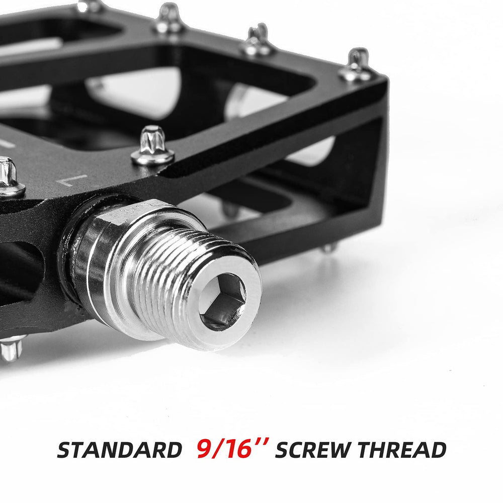 Wide Platform MTB Pedals | Aluminum Grip Pins