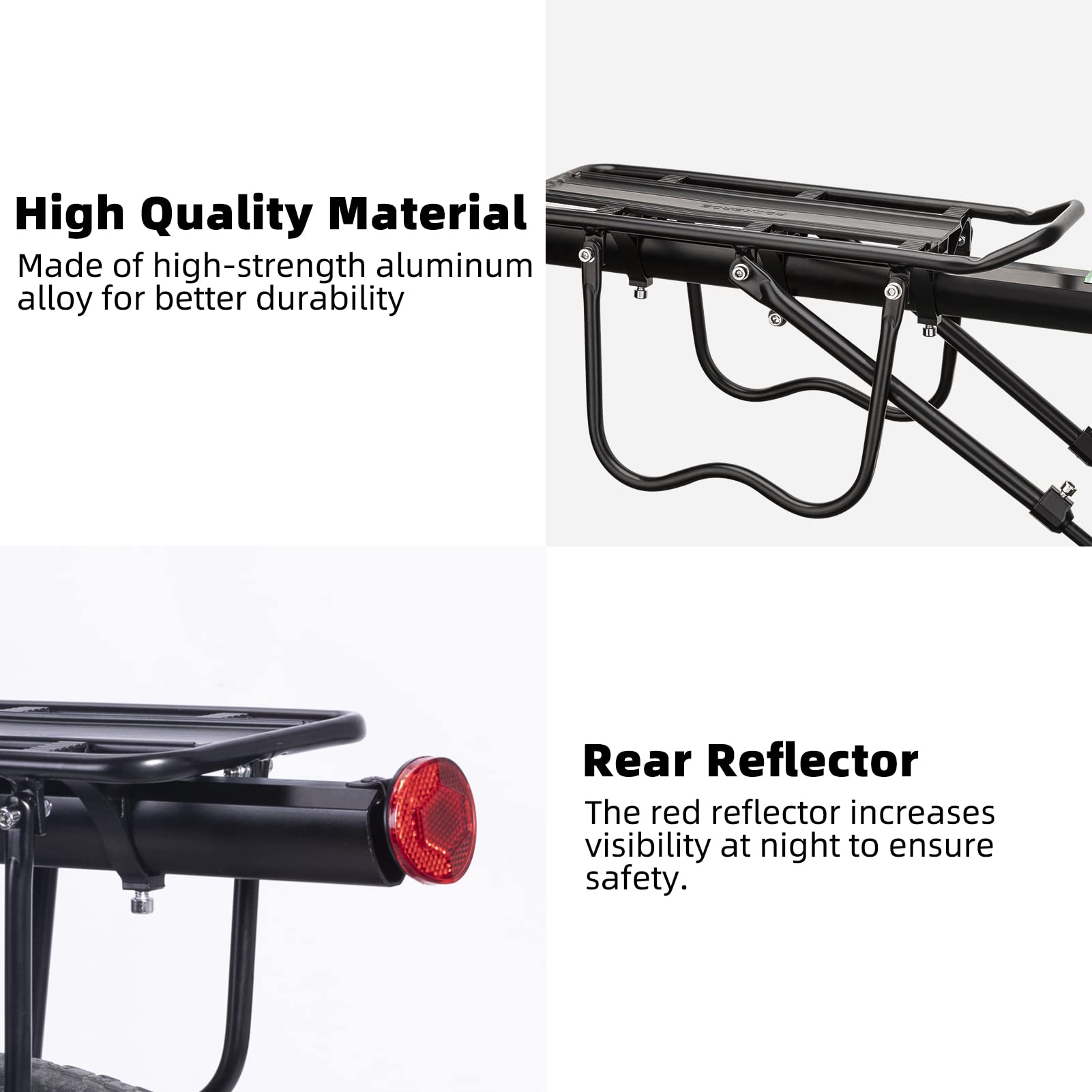 ROCKBROS Bike Cargo Rack Most 165lbs Capacity - ROCKBROS