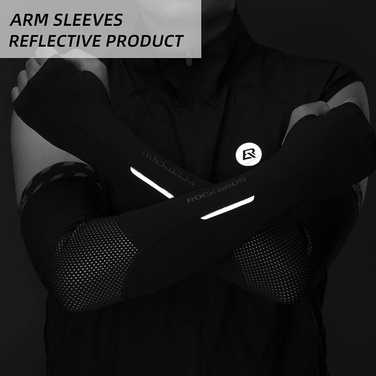 sleeves heat pedal to the metal ROCKBROS Thermal Arm Warmers with Thumb Holes for Men & Women