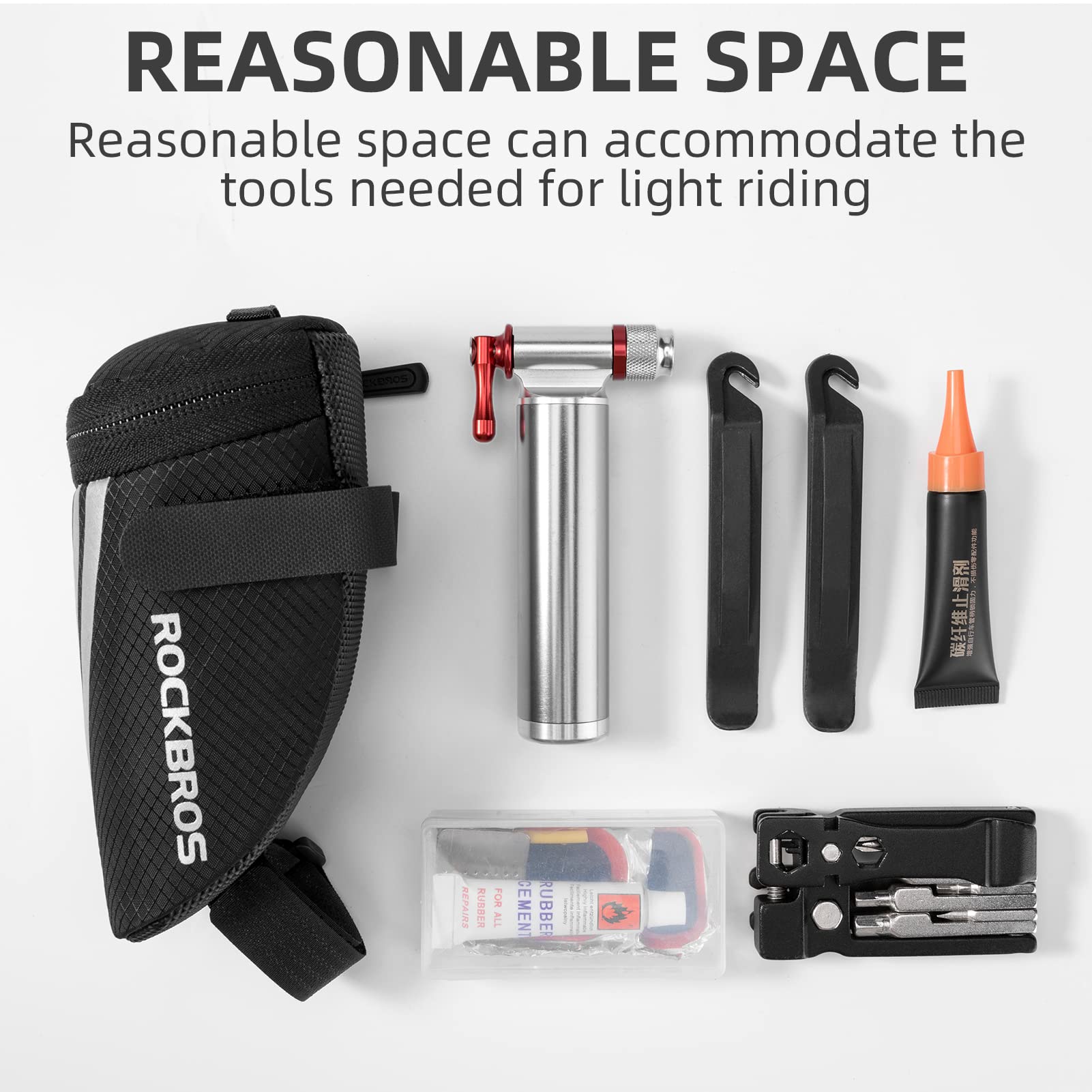 ROCKBROS Bike Saddle Seat Bag Under Seat - ROCKBROS