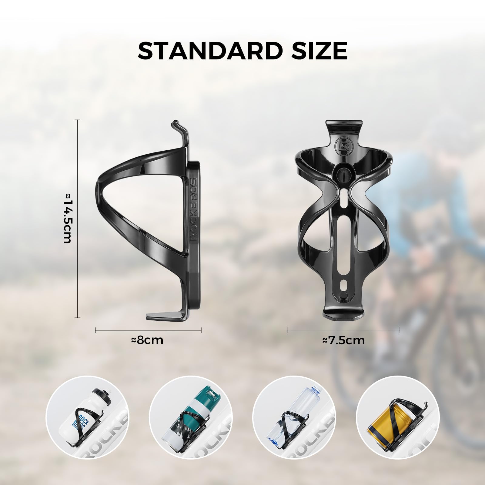 Bike Water Bottle Holder Ultra-Light Bicycle Bottle Cages with Screws Tool