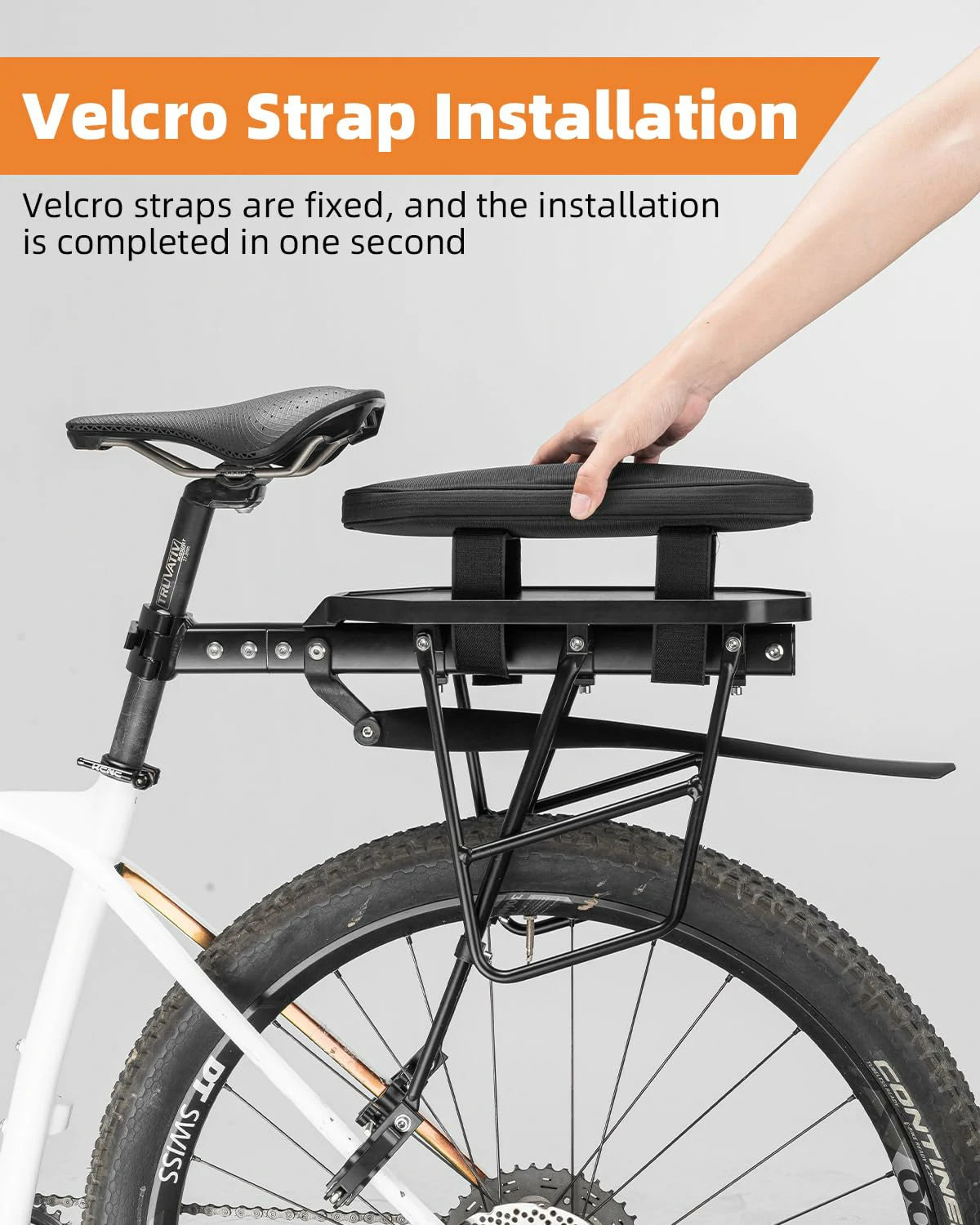 Foldable Bike Bag for Rear Rack Expandable 5L
