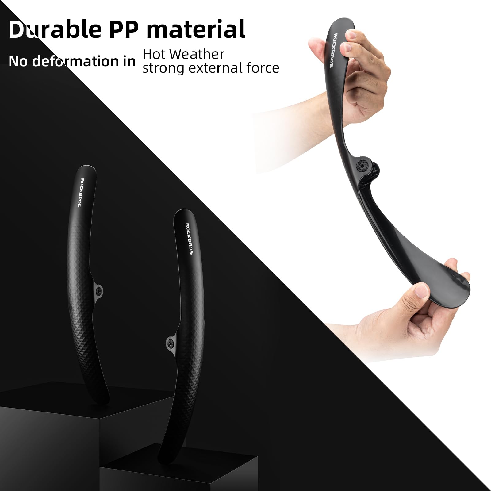 ROCKBROS Adjustable Bike Fenders Set for Road Bikes Easy Install - ROCKBROS