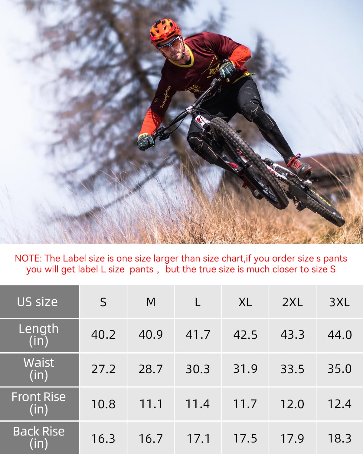 ROCKBROS Winter Cycling Pants Warm Ergonomics Men's Windproof Thermal Bicycling - ROCKBROS