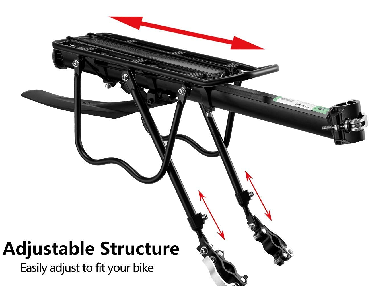 ROCKBROS Bike Cargo Rack Quick Release 110-165 lbs Capacity Universal Fit - ROCKBROS