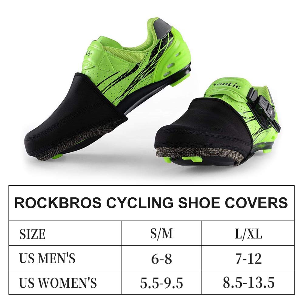 ROCKBROS Cycling Shoe Toe Covers Winter Toe Warmers Cycling Overshoes Protectors Kevlar - ROCKBROS