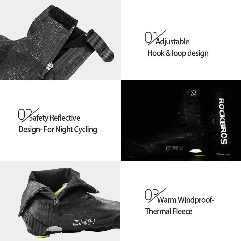 ROCKBROS Thermal Windproof Bike Shoe Covers for Mountain  Road - ROCKBROS