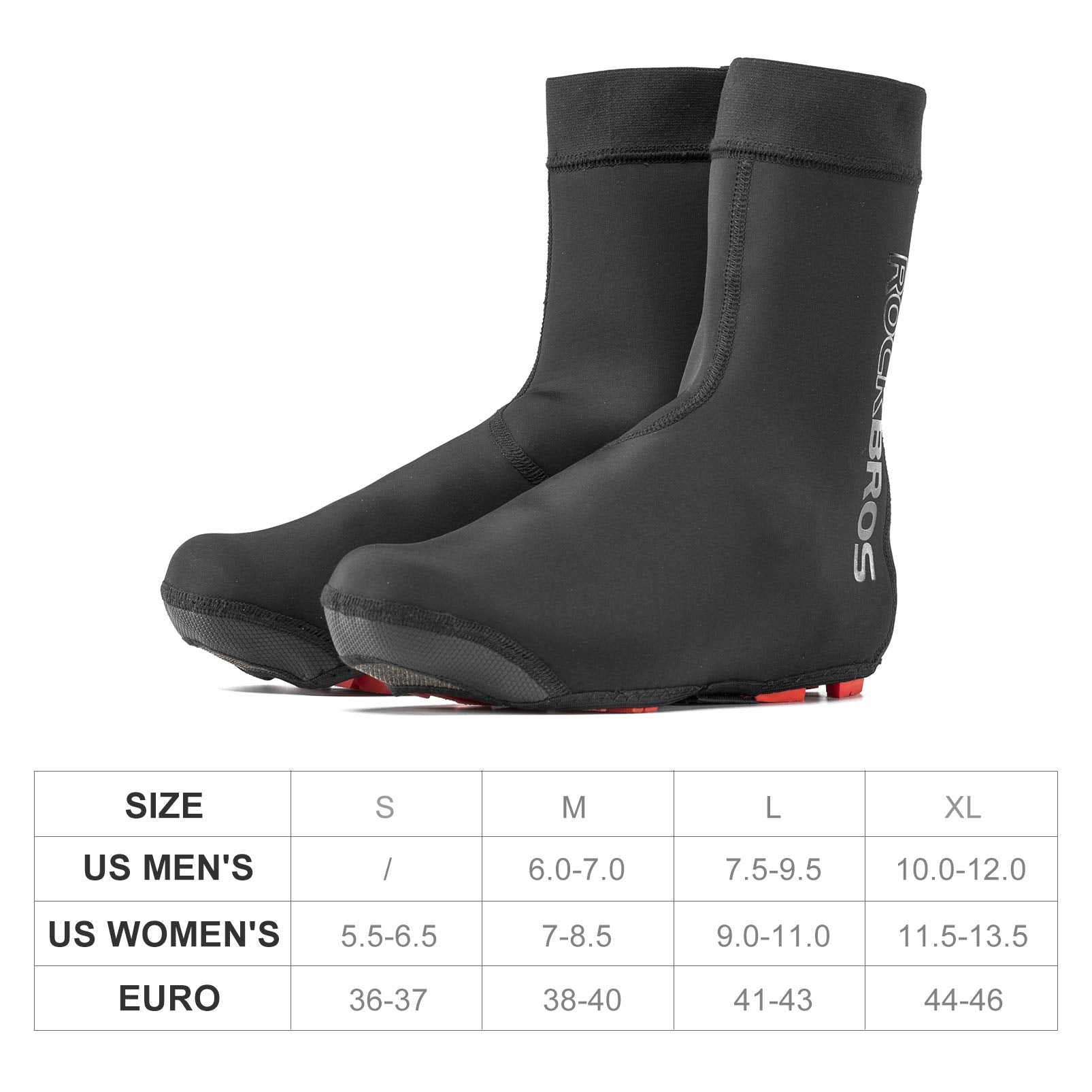 ROCKBROS Warm Windproof Water-Resistant Cycling Shoe Covers - ROCKBROS