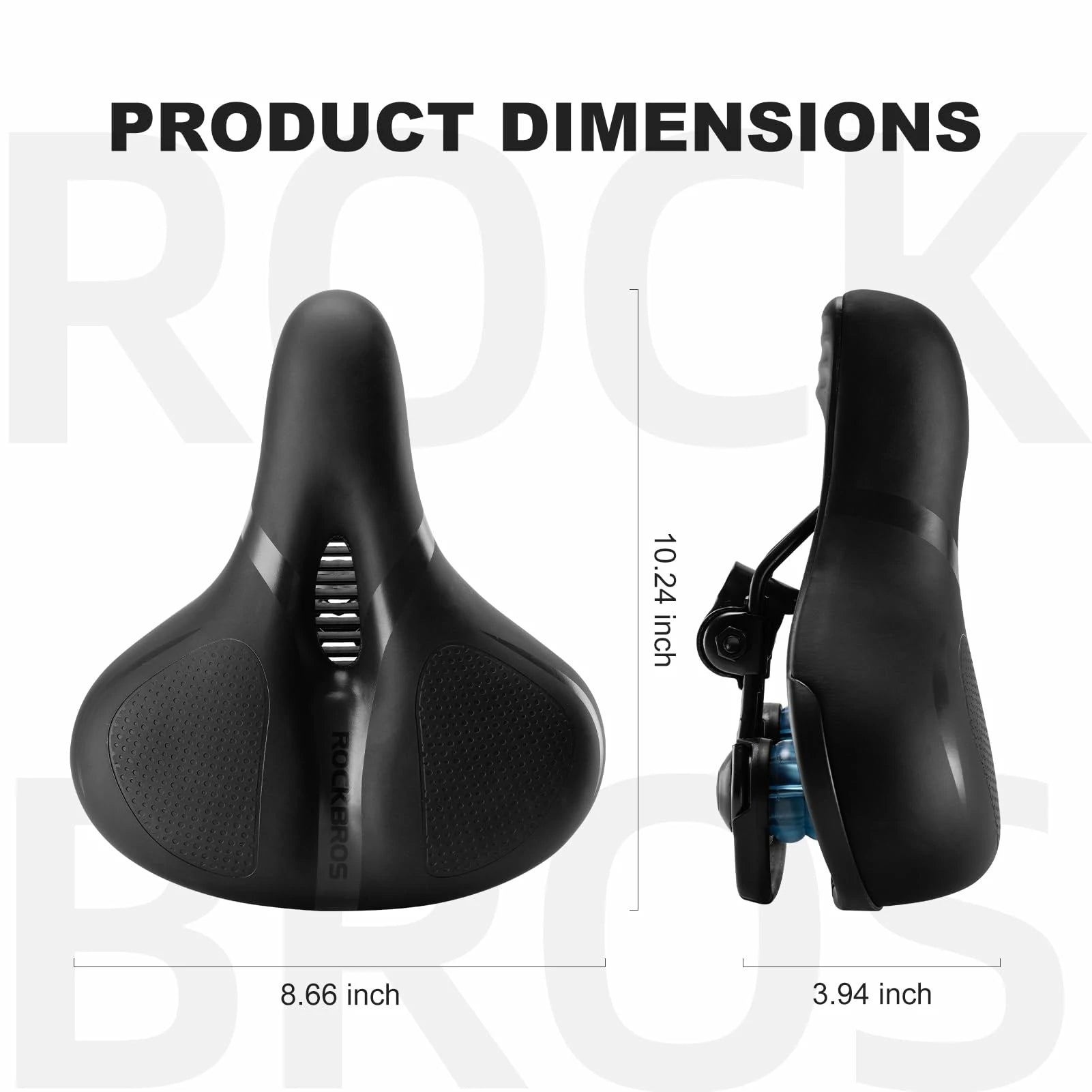 ROCKBROS Comfort Bike Saddle Memory Foam Shock Absorbing Seat
