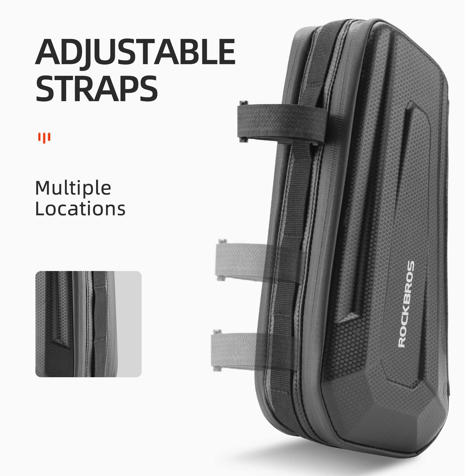 ROCKBROS 1.5L/2.5L Water-Resistant EVA Bike Frame Bag, Under Top Tube Triangle Storage - ROCKBROS