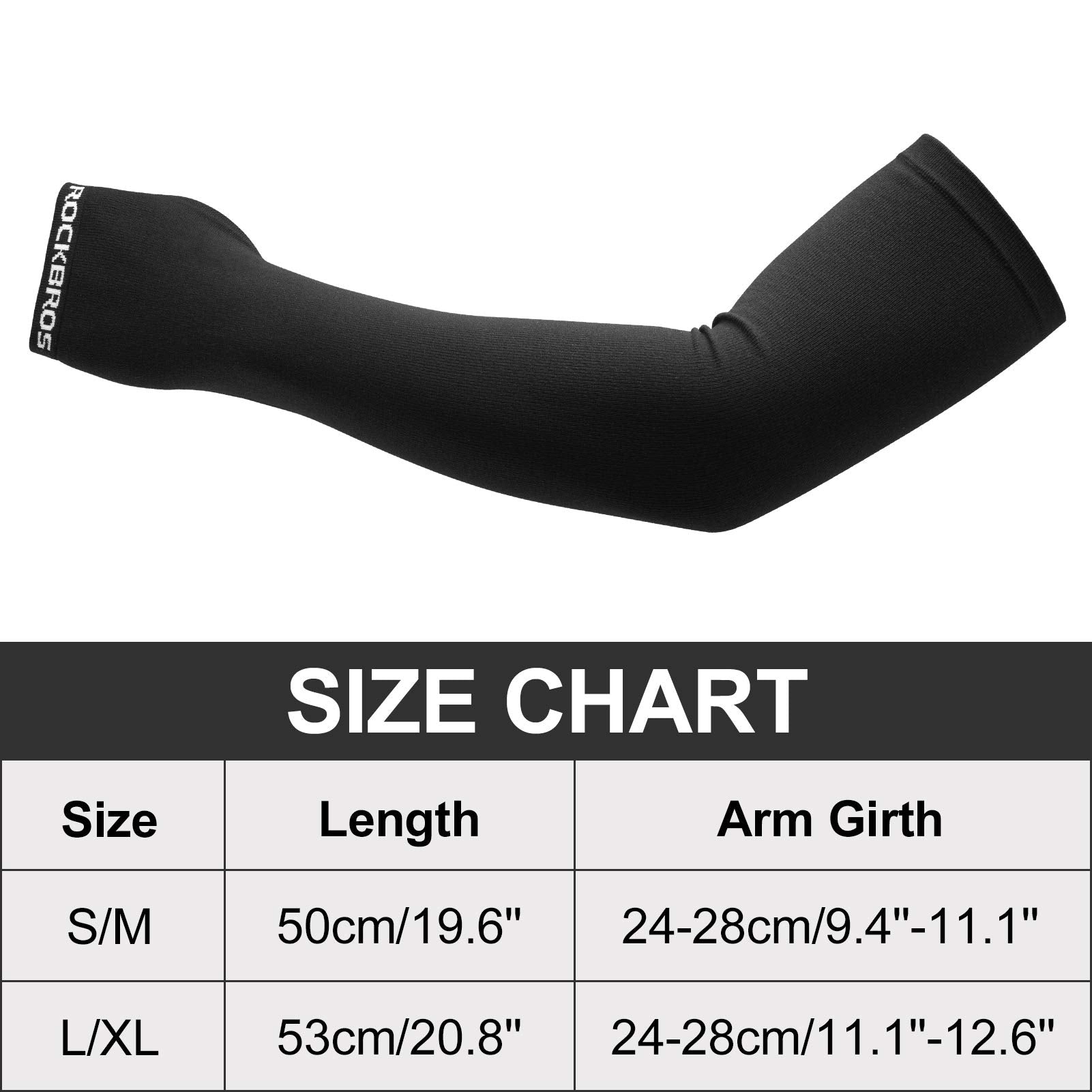 ROCKBROS Winter Knit Arm Warmers, Long Fingerless Sleeves for Women Men