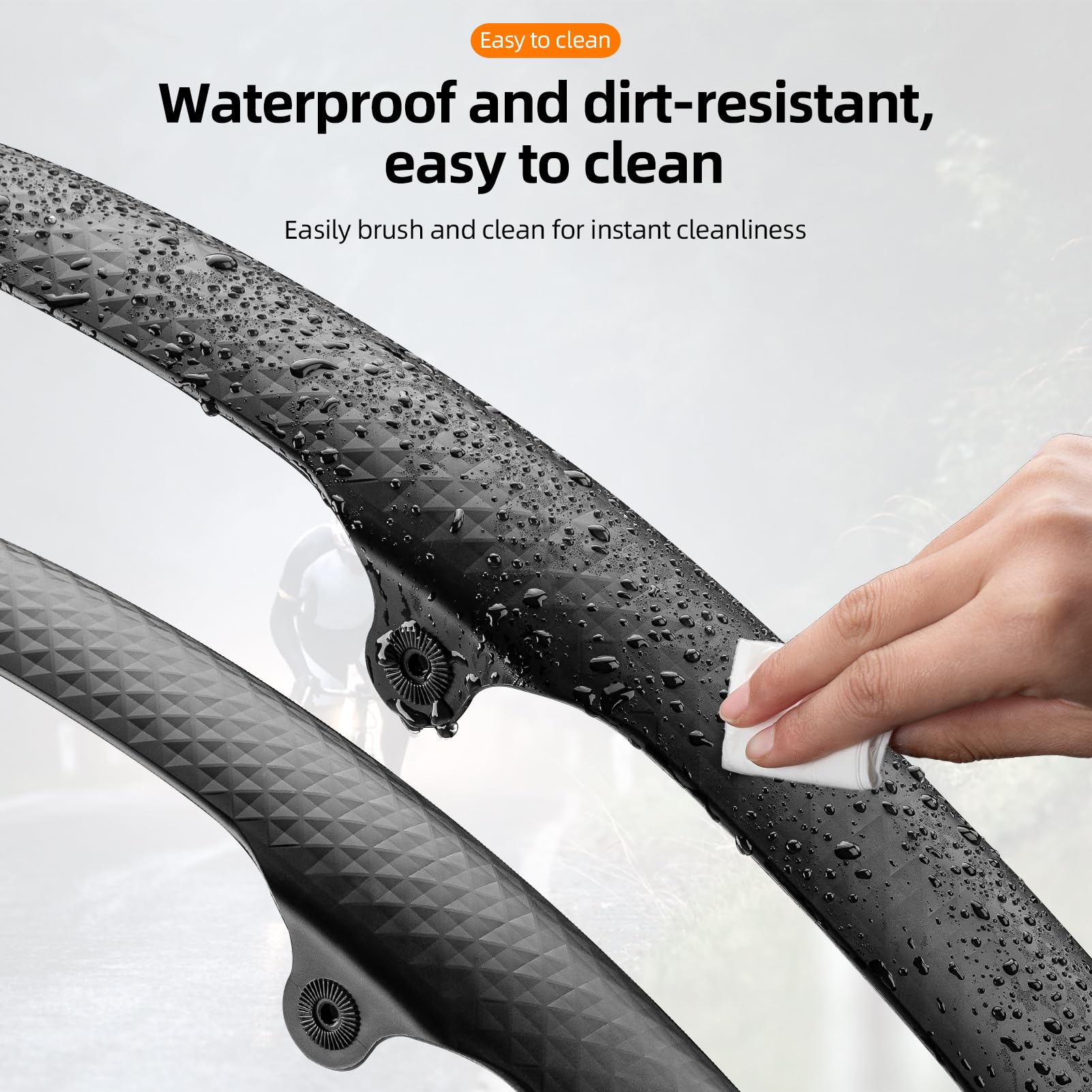ROCKBROS Adjustable Bike Fenders Set for Road Bikes Easy Install - ROCKBROS