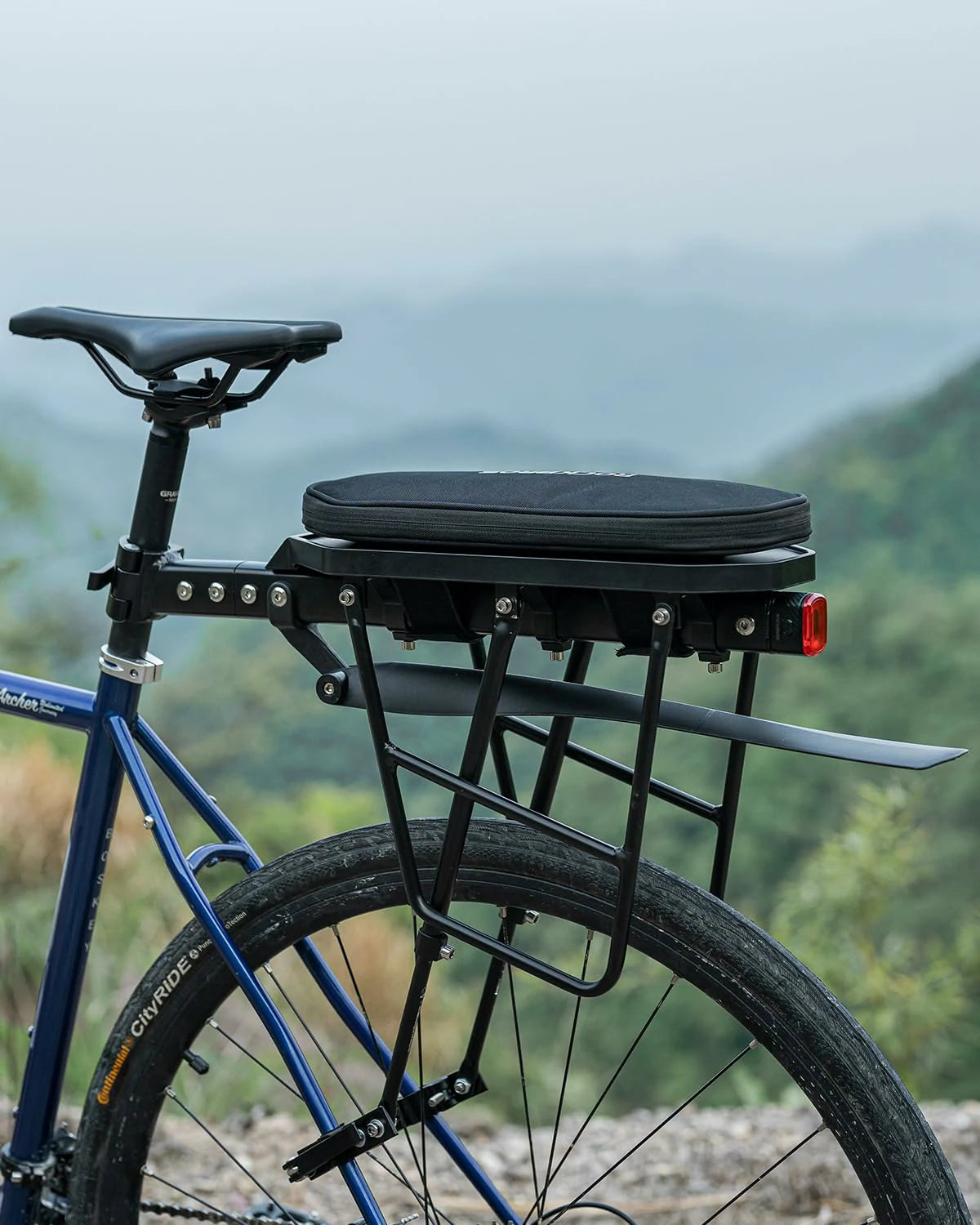 Foldable Bike Bag for Rear Rack Expandable 5L