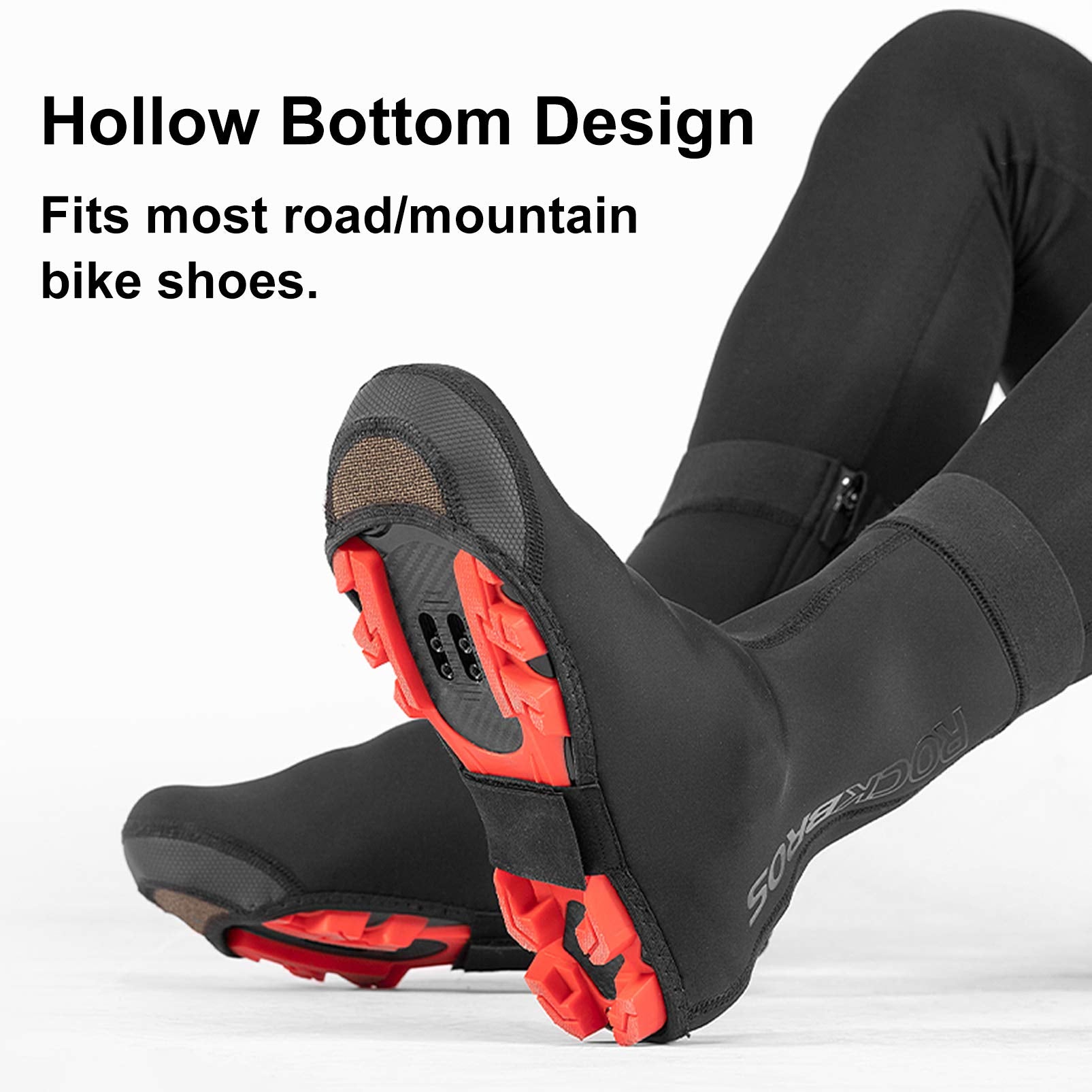 ROCKBROS Warm Windproof Water-Resistant Cycling Shoe Covers - ROCKBROS